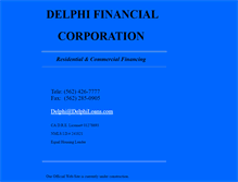Tablet Screenshot of delphiloans.com